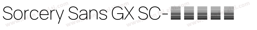 Sorcery Sans GX SC字体转换